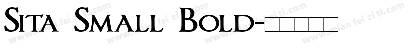 Sita Small Bold字体转换